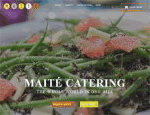 Tablet Screenshot of maitecatering.com